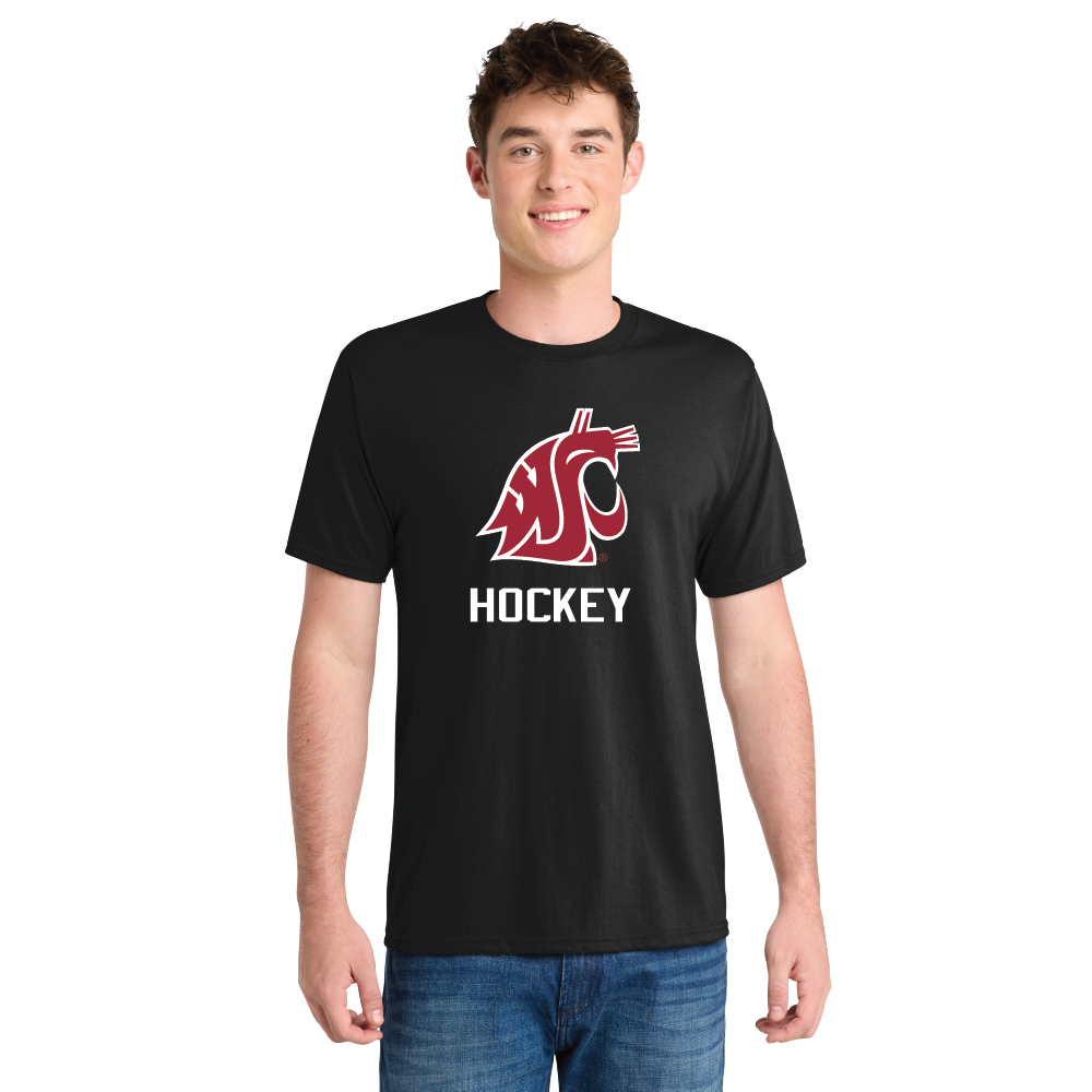Port & Co SS Performance Bleed Tee - WSU